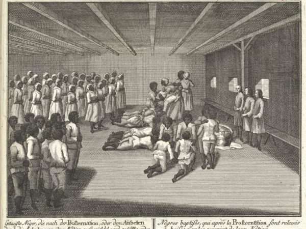 Slaves worshipping in church