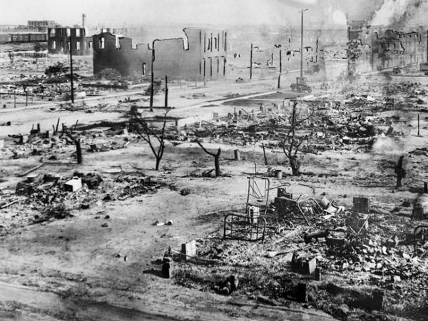 Tulsa Race Massacre - charred property